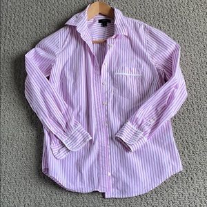 J. Crew slim cotton poplin striped shirt